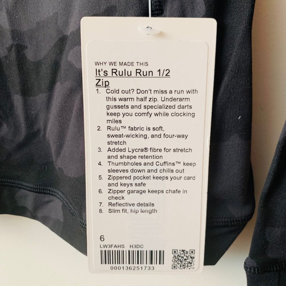 Lululemon Its Rulu Run Half Zip - Picture 11 of 11